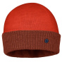Mendia Two-Tone Wool Beanie Chestnut & Brick - Laulhère
