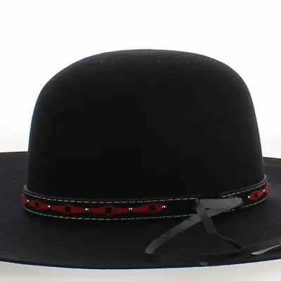 Garniture à Chapeau amovible (fantaisie rouge et noir) - Reference : 22611 | Chapellerie Traclet
