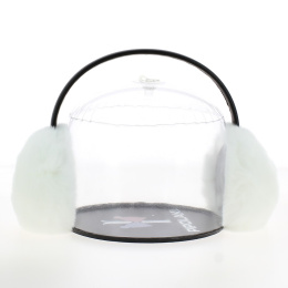 copy of Foldable Earmuffs with Beige Crochet Band - Barts