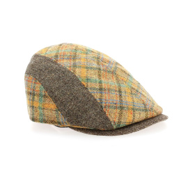 Casquette Plate Guardia Patchwork Laine - Flechet - Traclet