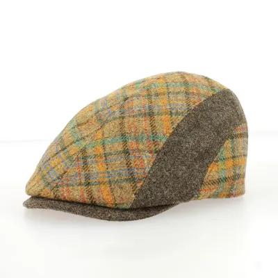 Casquette Plate Guardia Patchwork Laine - Flechet - Traclet