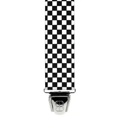 Bretelle Damier Noir & Blanc - Traclet