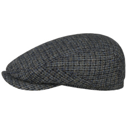 copy of Brown Virgin Wool Harris Tweed Flat Cap - Lierys