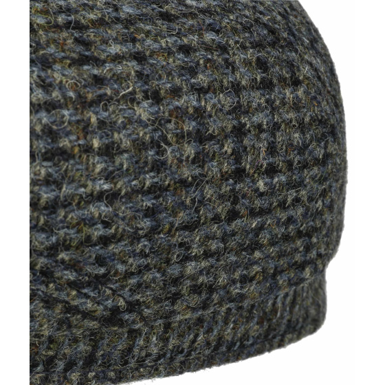 Harris Tweed Virgin Wool Grey Flat Cap - Stetson Harris Tweed Virgin Wool Grey Flat Cap - Stetson