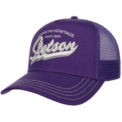 Baseball Trucker Cap American Heritage Purple - Stetson ref 16454