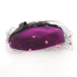 Chapeau de Cérémonie EDY HID Velours violet