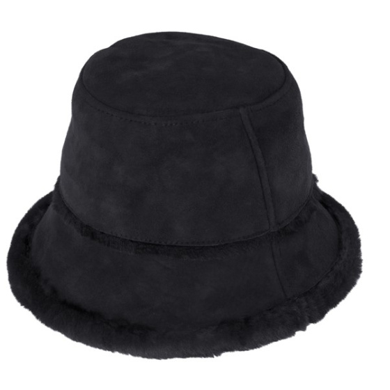 Modica Leather Faux Fur Hat - Traclet
