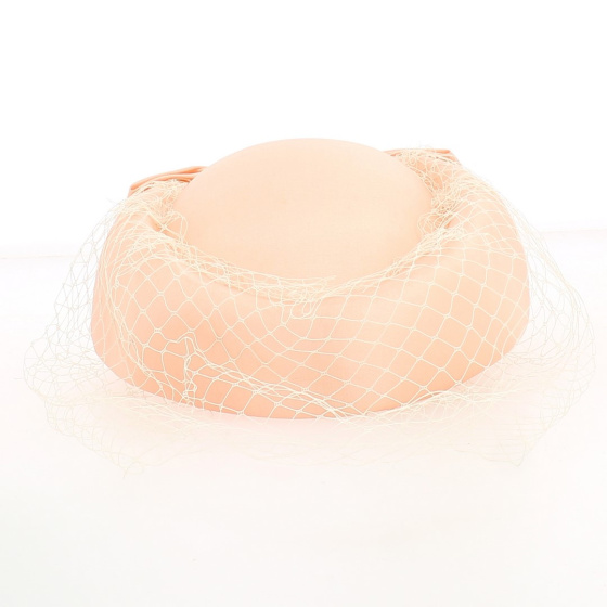 Prestige evening hat (tambourine in 4 colors pink/yellow/beige/brown) - TRACLET