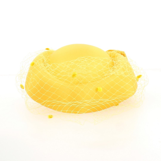 Prestige evening hat (in 4 colors pink/yellow/beige/brown) - TRACLET