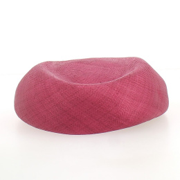 Fuchsia ceremonial tambourine - Chapellerie TRACLET - France