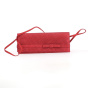 Borsina red straw ceremony bag - Crambes