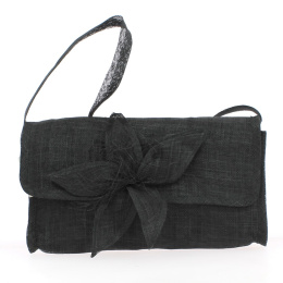 Straw ceremony clutch (3 colors: Black/Burgundy/Natural)