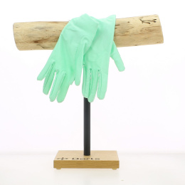 Shiny lycra gloves (6 colors: green/sky blue/royal blue/red/yellow/purple) - Chapellerie Traclet - France