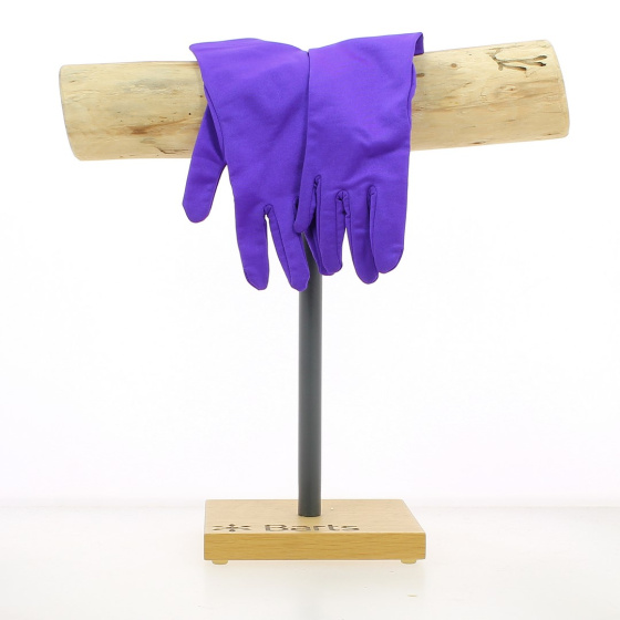 Gants en lycra brillant - Chapellerie Traclet - France violet