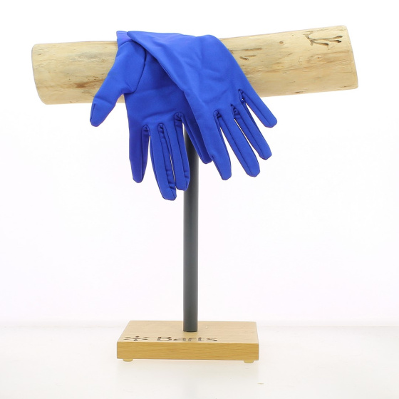 Shiny lycra gloves (6 colors: green/sky blue/royal blue/red/yellow/purple) - Chapellerie Traclet - France