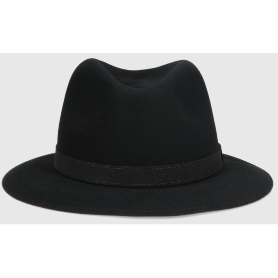 Borsalino Allegro Rain Proof Hat in Black