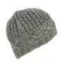 Bonnet LAINE gris torsade - Chapellerie TRACLET