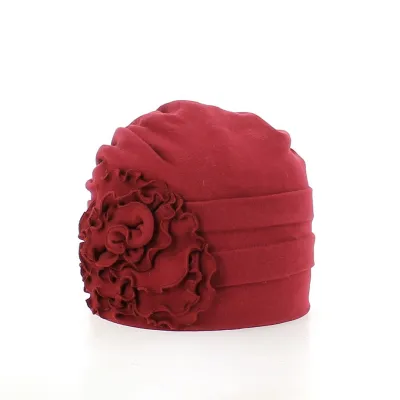 Beyzi Cotton Turban Burgundy - Traclet Reference: 13517| Chapellerie Traclet