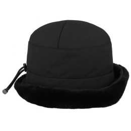 Vanessa Waterproof Cloche Hat Black - Fléchet