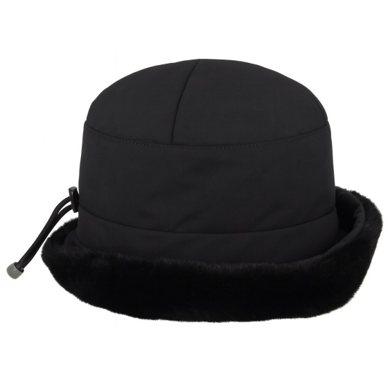 Vanessa Waterproof Cloche Hat Black - Fléchet