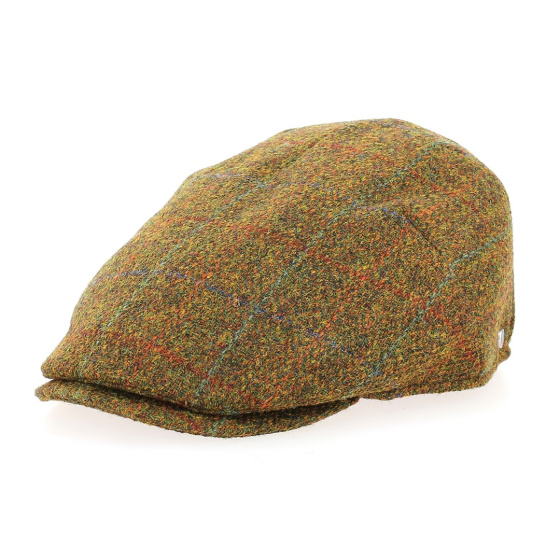 Harris Tweed Cap Rust Brown - Flechet