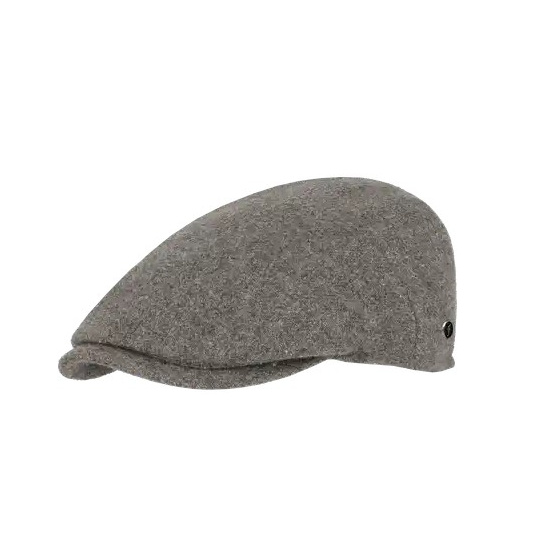 Casquette Plate Matteo Laine Grise - FLECHET