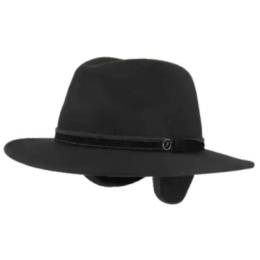 copy of Gianni Traveller Hat with Ear Flaps Olive Felt - Fléchet