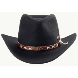 Chapeau Smokey Western Feutre Noir - Scippis