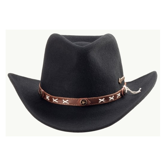 Smokey Western Felt Hat Black - Scippis