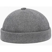 Docker Beanie Cooper Chevron Grey - Traclet Reference: 22731| Chapellerie Traclet