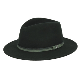 Chapeau Traveller Crush Feutre Laine Vert - Fléchet