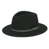 Chapeau Traveller Crush Feutre Laine Vert - Fléchet
