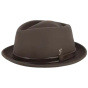 Porkpie Novare Taupe Felt Hat - Fléchet