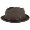 Chapeau Porkpie Novare Feutre Taupe - Fléch