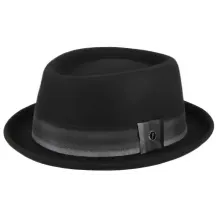 Chapeau Porkpie Crooner Feutre Noir - Fléchet