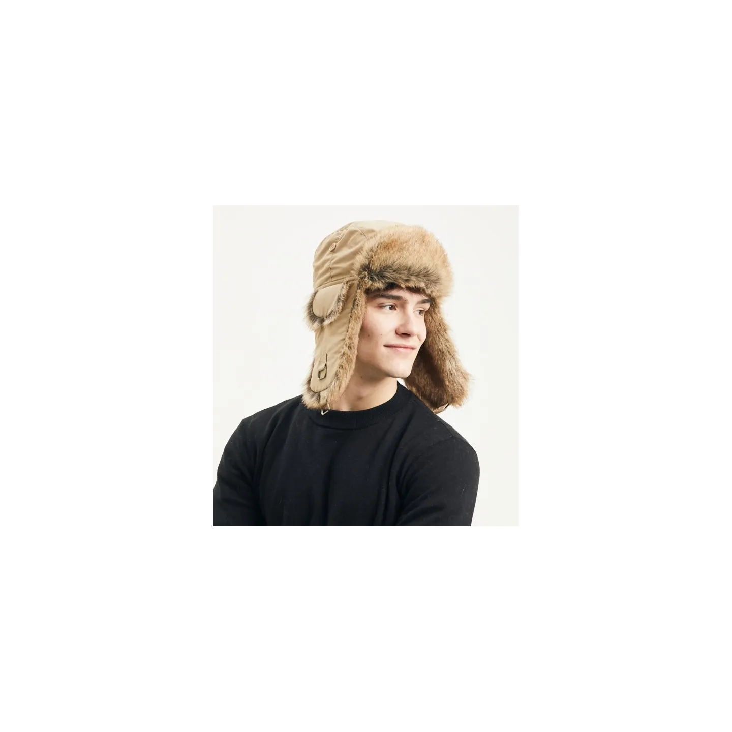 Sasha Beige Faux Fur Ushanka - Herman Reference: 22744| Chapellerie Traclet