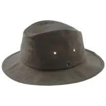 Giovanni Oiled Cotton Hat Khaki - Fléchet Reference: 22747| Chapellerie Traclet