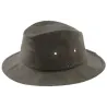 Chapeau Giovanni Coton Huilé Kaki - Fléchet
