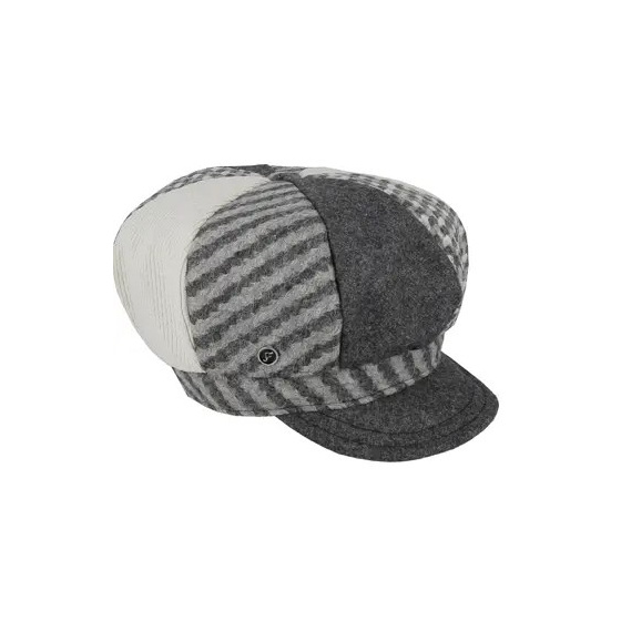 Azzurra Patchwork Newsboy Cap - Fléchet