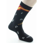 Chaussettes Hommes Musique Coton Bio Noir - DAGOBERT