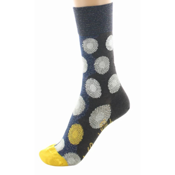 Women's Graphic Wool Socks Made in France - Berthe