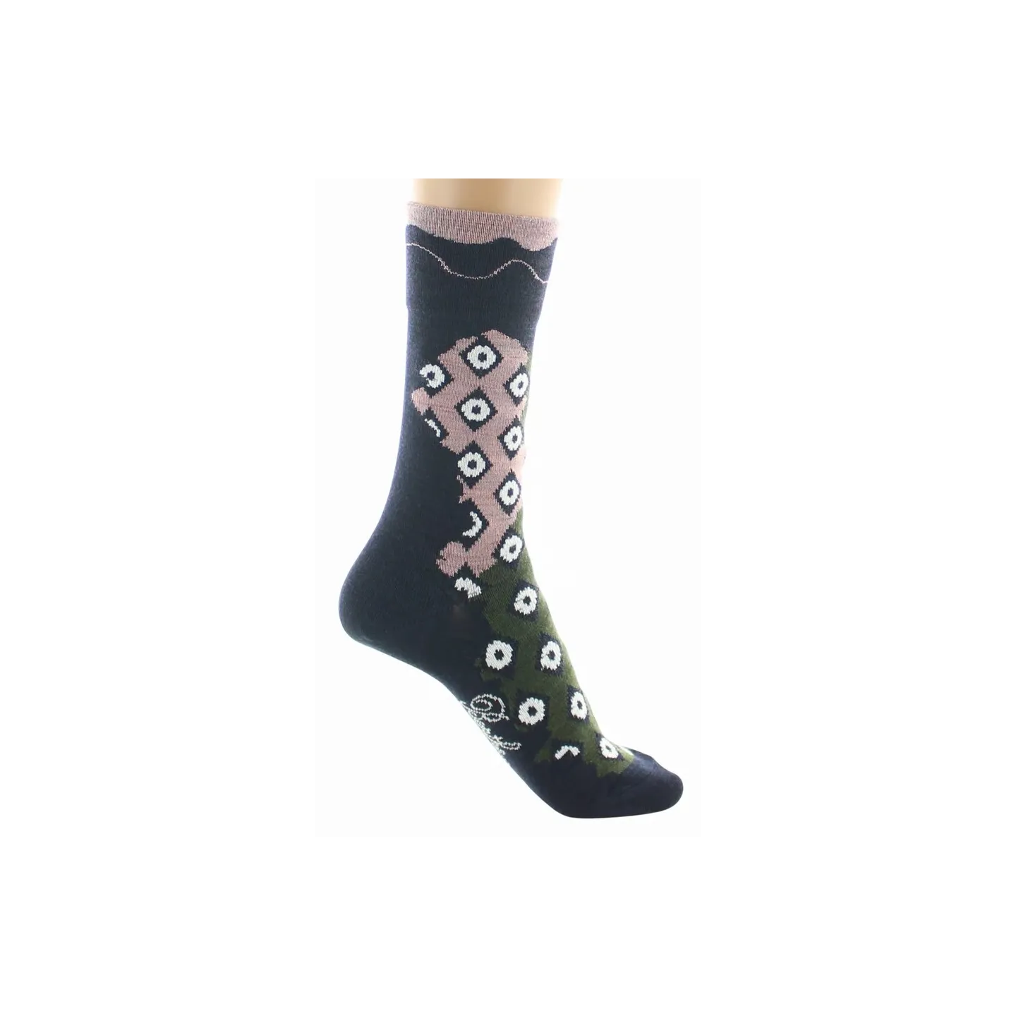 Chaussettes Femme Losanges Laine Made in France - Berthe