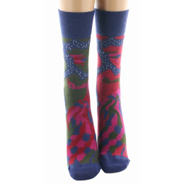 copy of Women's Flower Wool Socks Made in France - Berthe