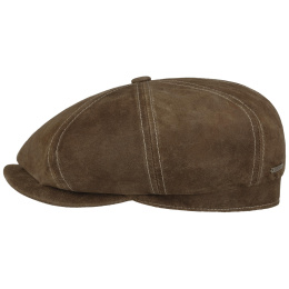 Casquette Hatteras Lombardi Cuir Cognac - Stetson