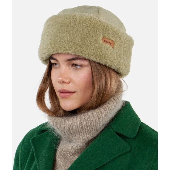 Kegalle Faux Fur & Pale Army Skin Beanie - Barts Kegalle Faux Fur & Pale Army Skin Beanie - Barts
