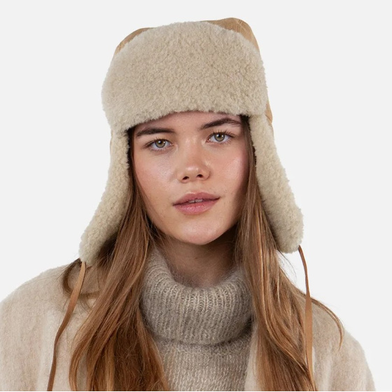 Kegalle Bomber Sand Faux Skin Chapka - BARTS Kegalle Bomber Sand Faux Skin Chapka - BARTS