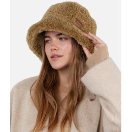 Bantota Brown Faux Fur Women's Bucket Hat - Barts