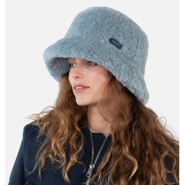 Bantota Blue Faux Fur Women's Bucket Hat - Barts