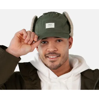 Casquette Hafnar Cache-Oreilles Fausse Fourrure Army - Barts