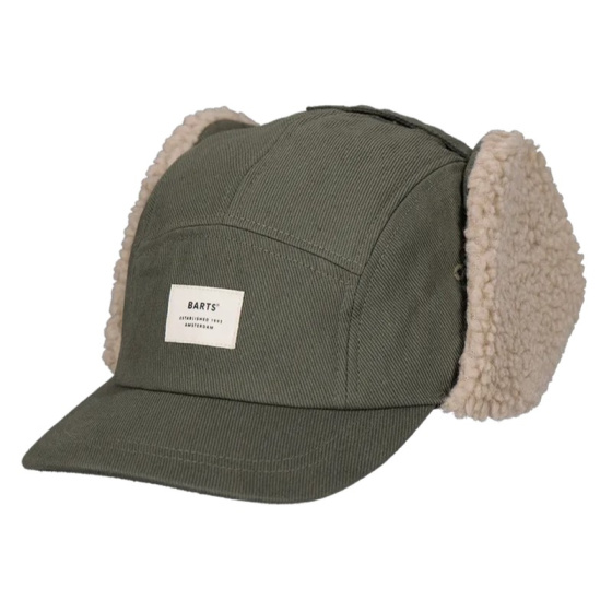 Casquette Hafnar Cache-Oreilles Fausse Fourrure Army - Barts
